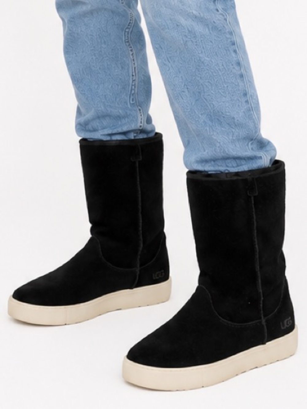 UGG Suede Sneaker Boot | 8 | Black